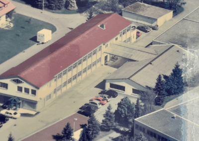 Otto Huber GmbH - Firmengebäude - Altes Luftbild