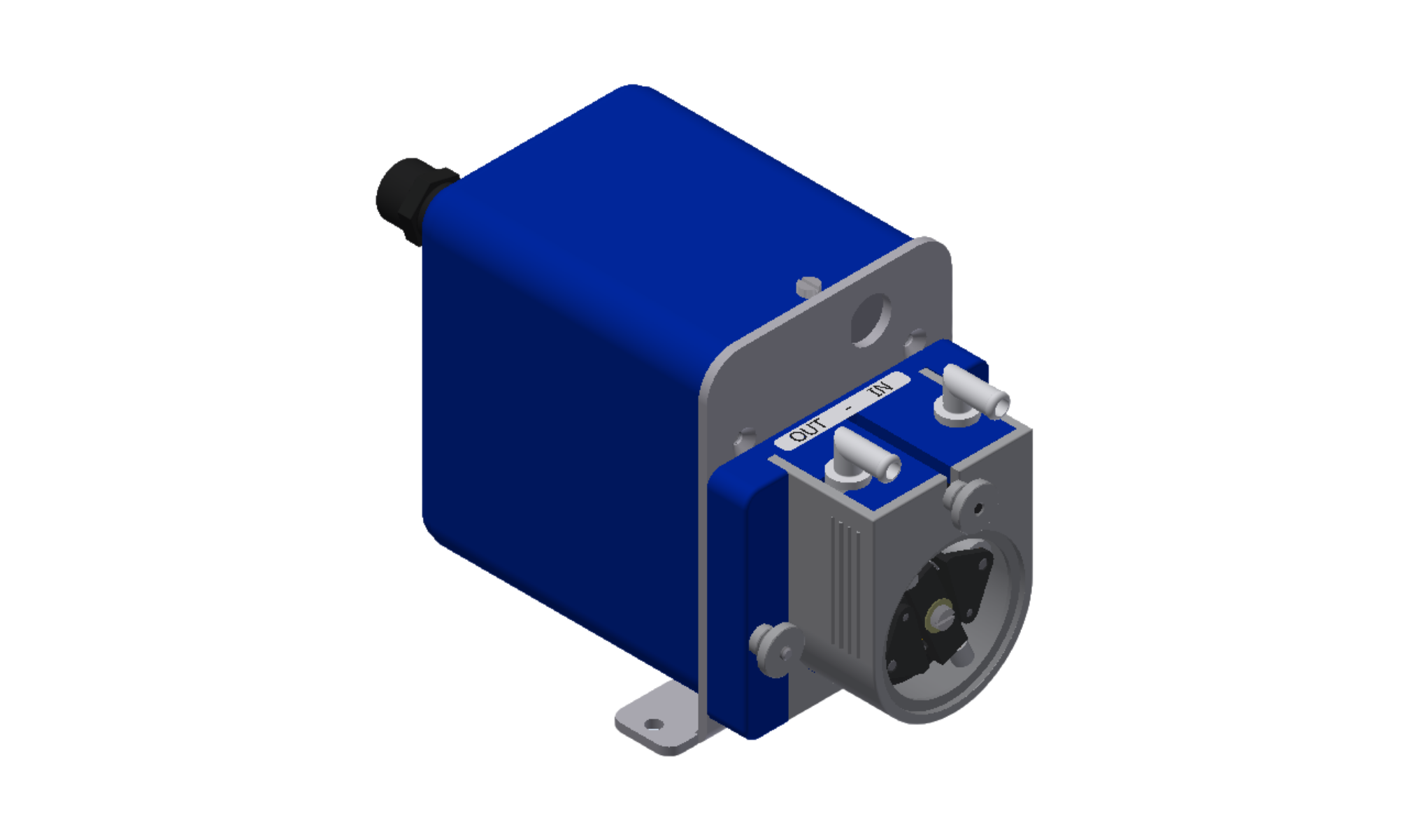 Otto Huber - Pumpe blau Modell Otto Huber - Pumpe blau Modell